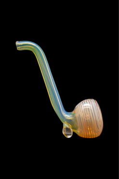 LA Pipes Skinny Glass Sherlock Pipe - The Flaco