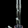 Thick Groovy Glass Straight Bong with Ice Pinch
