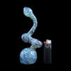 Color Raked Fumed Sherlock Bubbler Pipe Color Raked Fumed Sherlock Bubbler Pipe