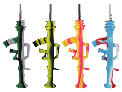AK47 Silicone Dab Straw Collector with Titanium Tip