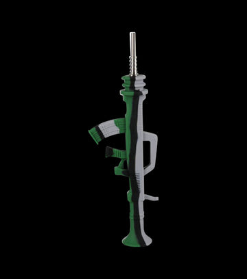 AK47 Silicone Dab Straw Collector with Titanium Tip