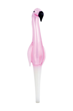 Flamingo Glass Dab Straw Collector