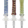 Simple Glass Nectar Dab Straw Collector with Quartz Tip Simple Glass Nectar Dab Straw Collector with Quartz Tip