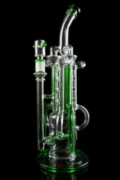 The "Space Station" Recycler Water Bong with Inline Perc