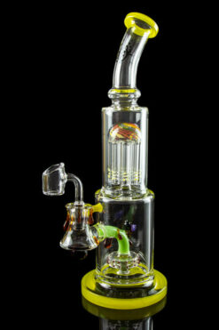 "Gilded Glass Tree" Bee Themed Tree Perc Dab Rig