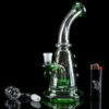 Tsunami 9" Bent Neck Beaker Rig with Marble Accents Tsunami 9" Bent Neck Beaker Rig with Marble Accents