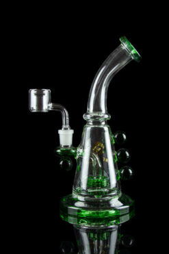 Tsunami 9" Bent Neck Beaker Rig with Marble Accents