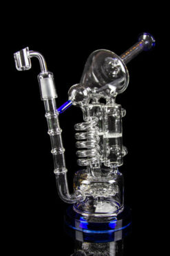 "Madman" Honeycomb Twist Recycler Water Pipe