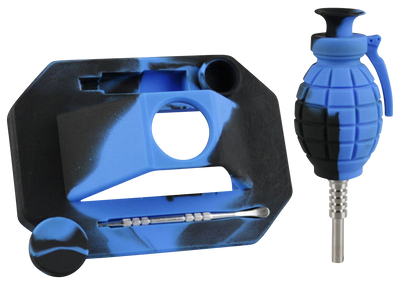 Silicone "Dab Grenade" Vapor Straw Collector Kit