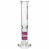 Leafly Strain Tile Straight Tube Bong - Sativa, Indica, or Hybrid