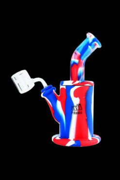 Silicone 9" Fat Can Dab Rig - Assorted Colors