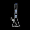 Beaker Base Glass Ice Bong with Double Tree Perc Beaker Base Glass Ice Bong with Double Tree Perc