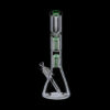 Beaker Base Glass Ice Bong with Double Tree Perc Beaker Base Glass Ice Bong with Double Tree Perc