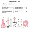 Pink 2-Hose Portable Hookah Set