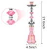 Pink 2-Hose Portable Hookah Set