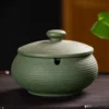 Ceramic Smoking Ashtray with Lid