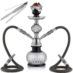 11" Portable 2-Hose Hookah Kit