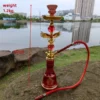 Resin Stainless Steel Hookah Set with Glass Bottle