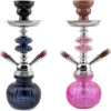 Small Double Pipe Hookah Shisha Set with Bottle for Bar and Home, Arabic Style