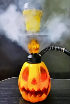 Pumpkin-Model Arabian Hookah Set with Color Light and Resin Process